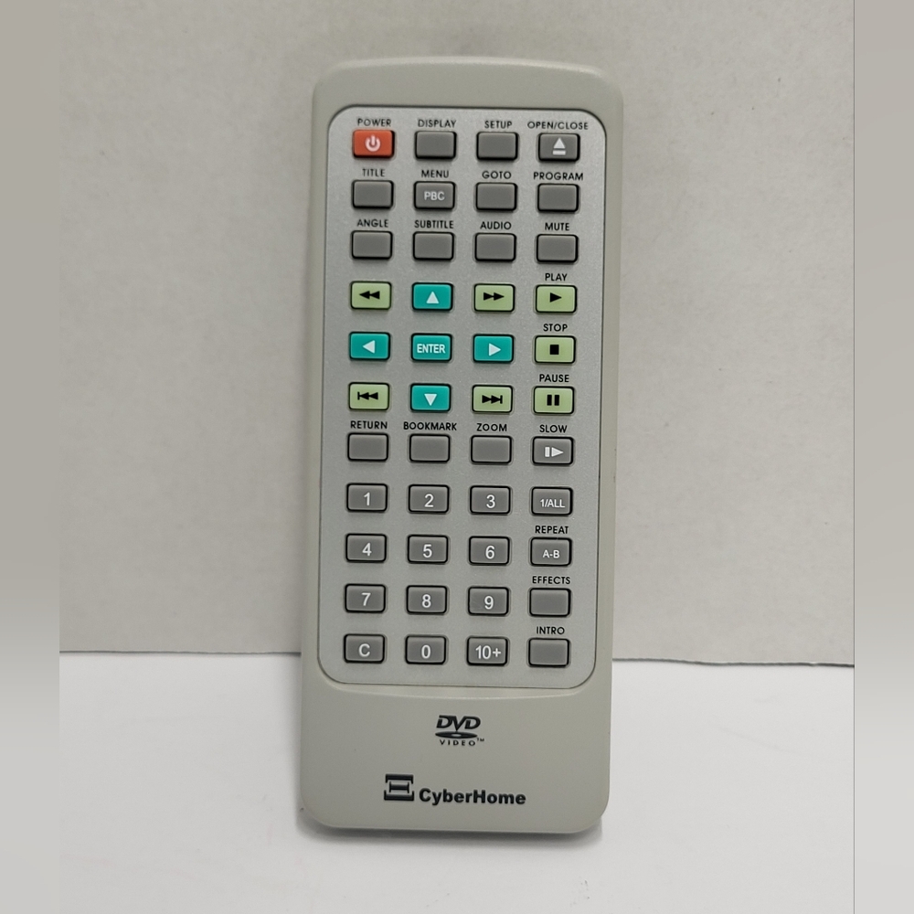 Cyberhome DVD Video Remote Control Gray Clean Tested Works OEM  Original